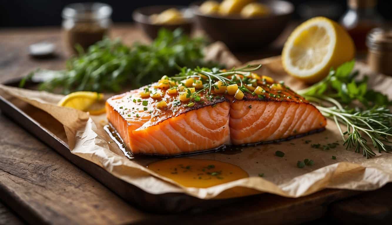 סלמון בחרדל ודבש