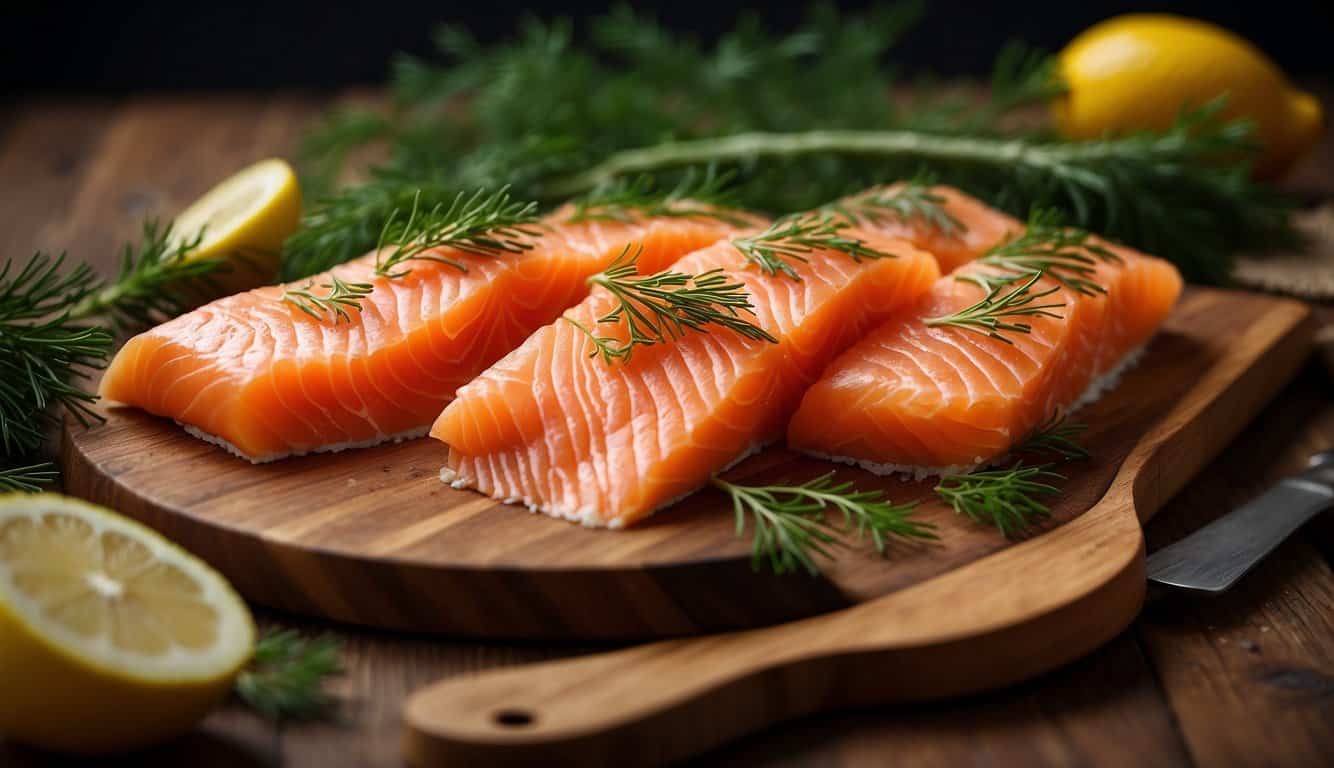 נתחי סלמון מעושן