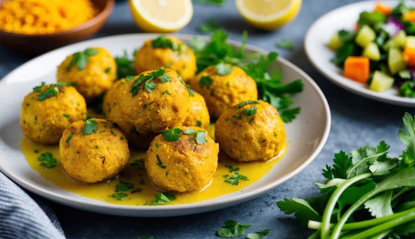 קציצות עוף כורכום ולימון