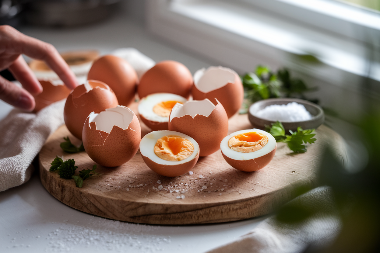 הכנת ביצים קשות בתנור