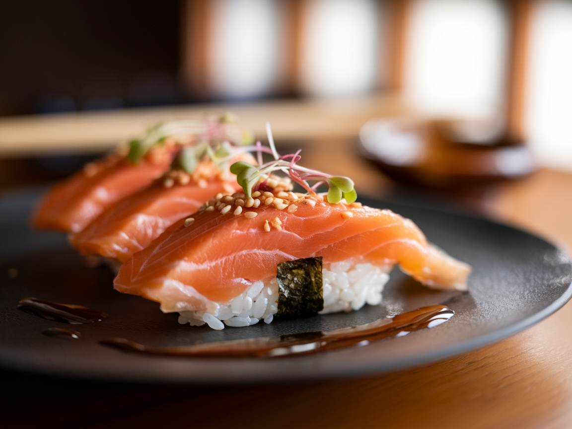 סלמון אפוי לסושי