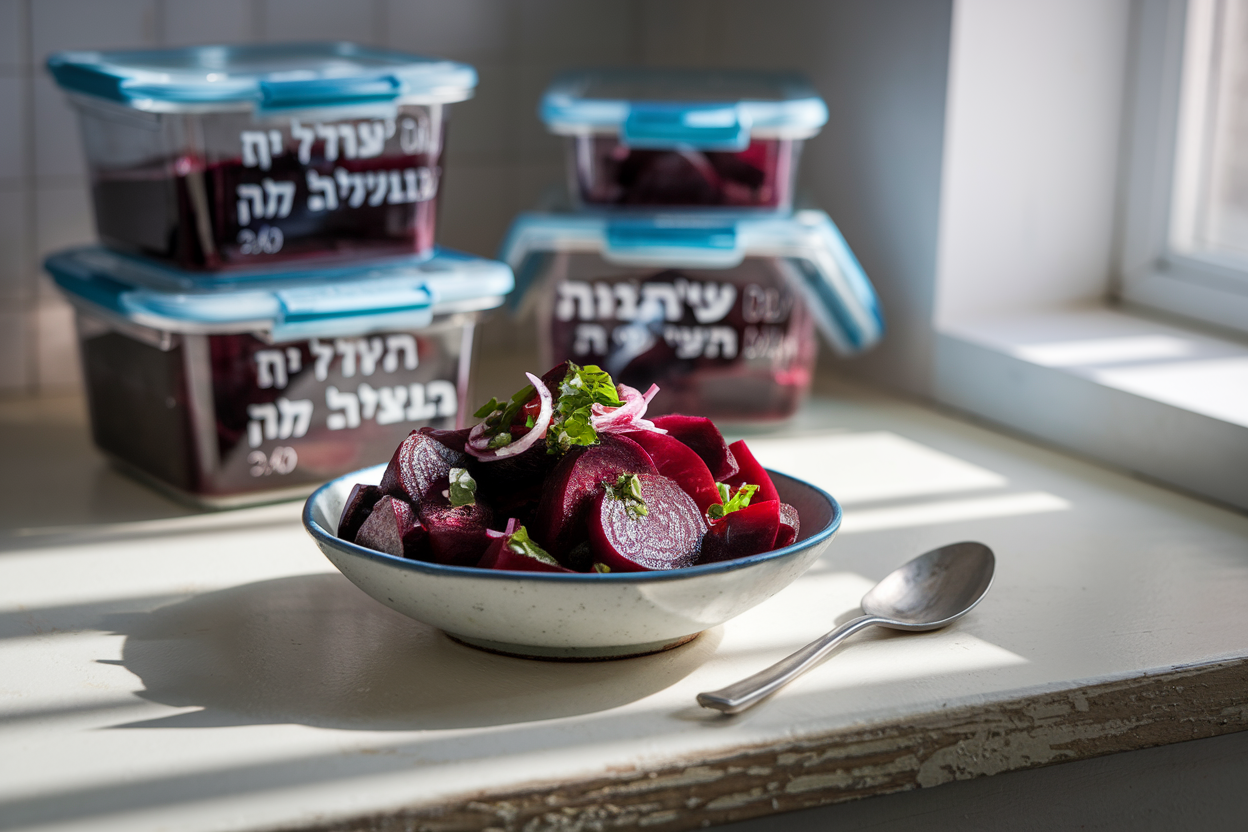 האם אפשר להקפיא סלט סלק מבושל