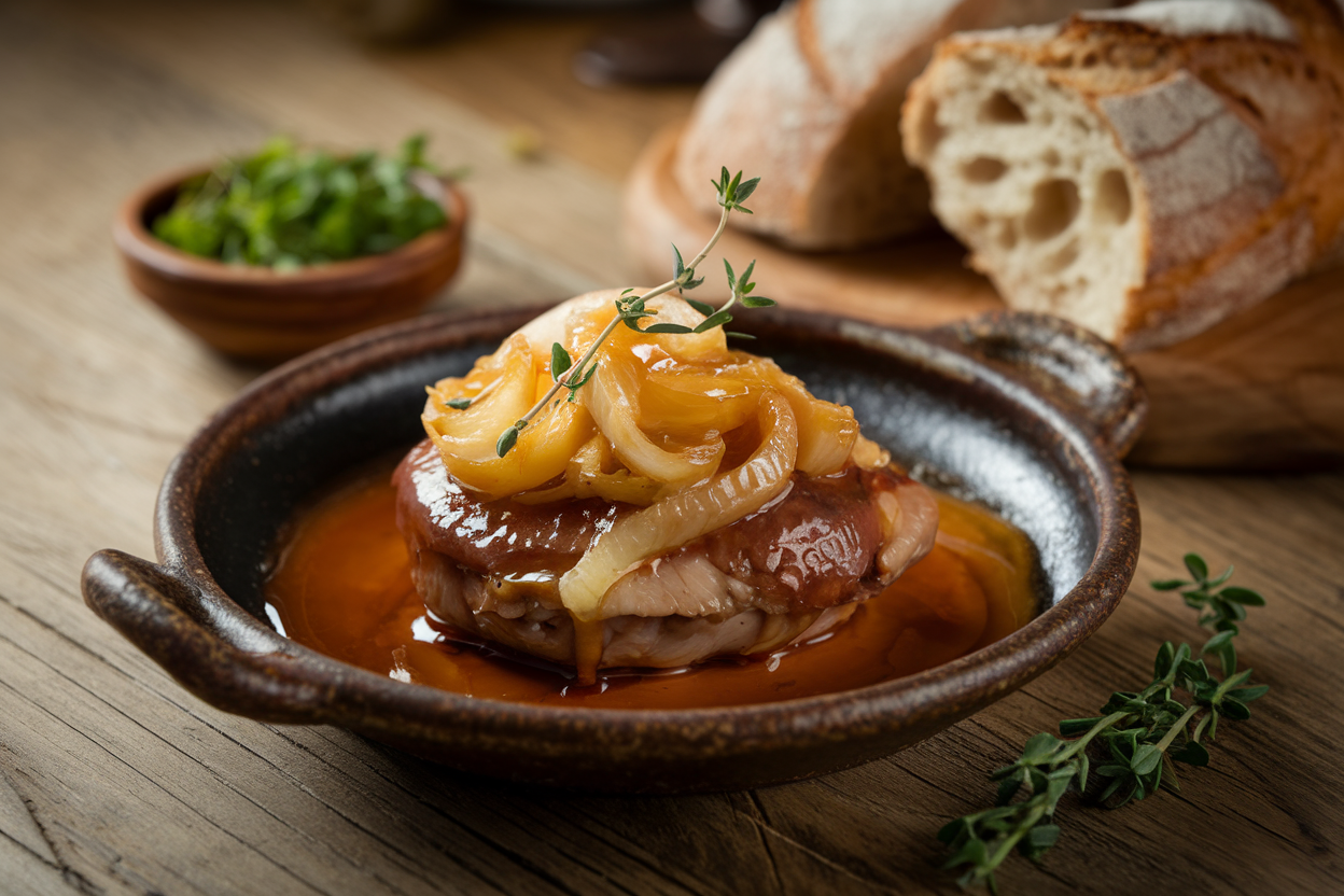 מתכון כבד עוף עם בצל