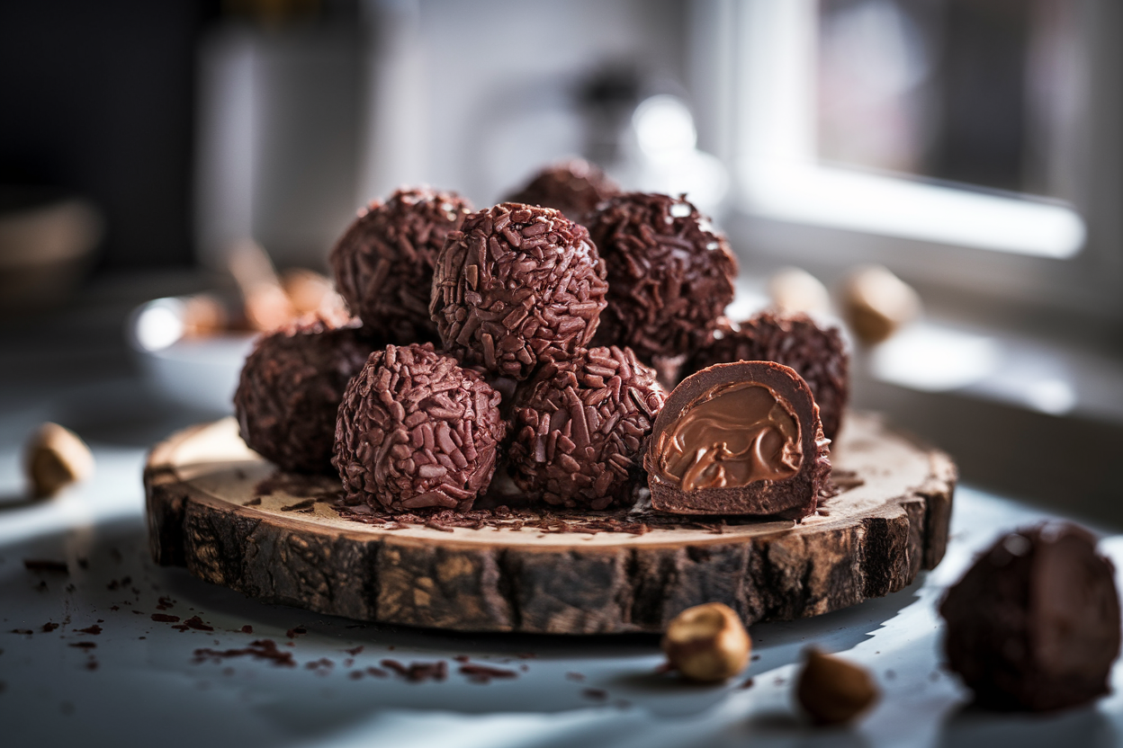 כדורי שוקולד עם נוטלה