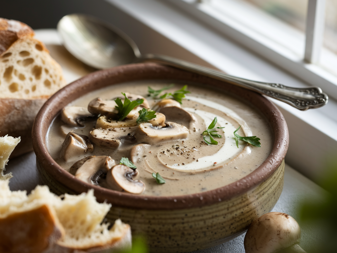 מתכון רוטב שמנת פטריות