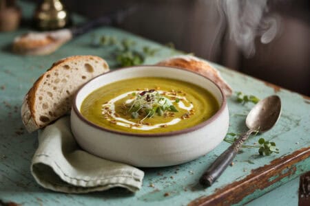 מרק קישואים עם שמנת