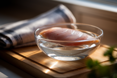 להפשיר חזה עוף במים