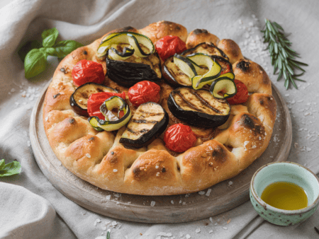 פוקצה עם ירקות אנטיפסטי
