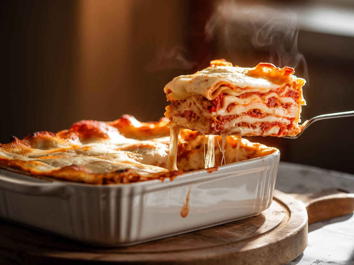 כמה זמן אופים לזניה חלבית