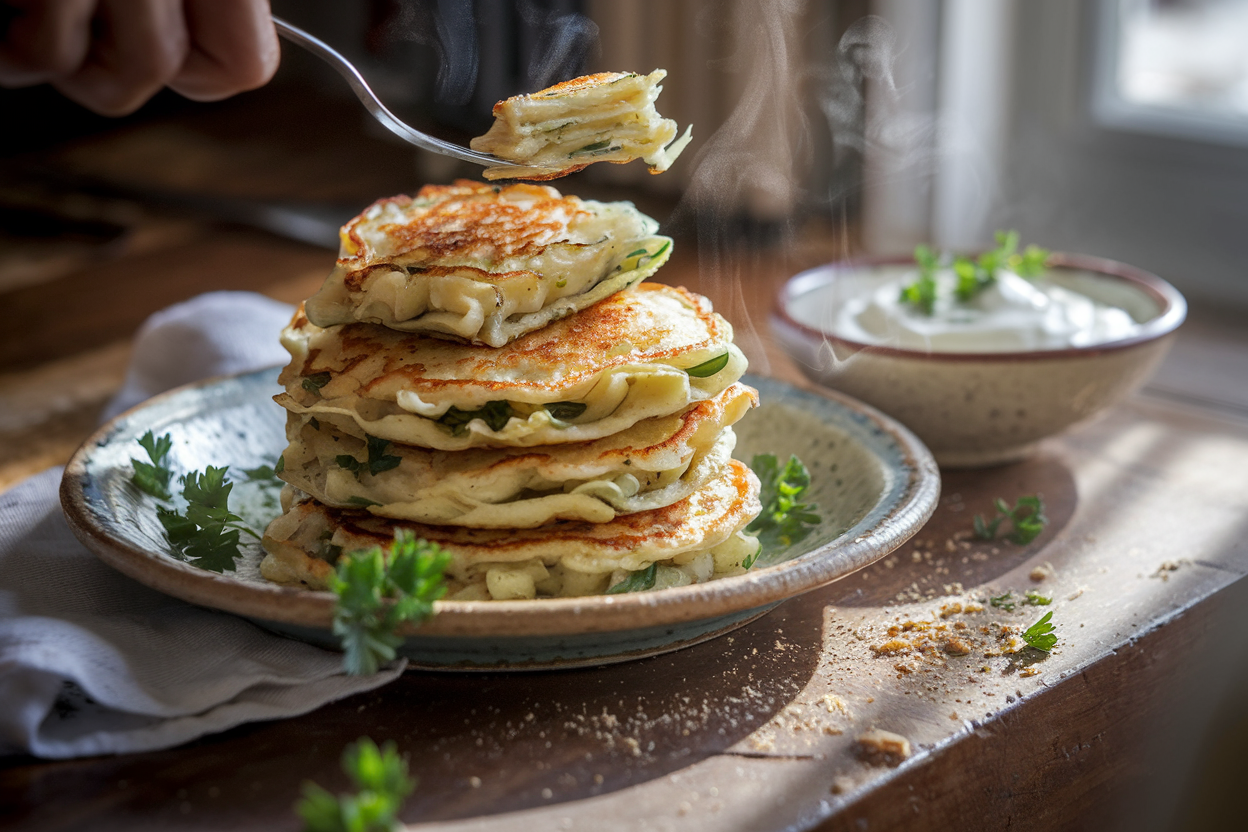 לביבות כרישה חן במטבח