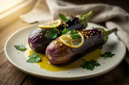 חצילים קטנים מוחמצים