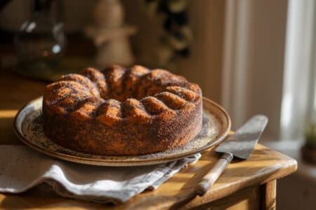 עוגת שמרים פרג
