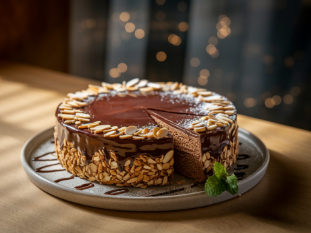 עוגת סולת ושוקולד