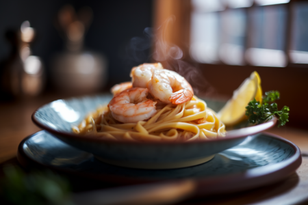 פסטה עם שרימפס