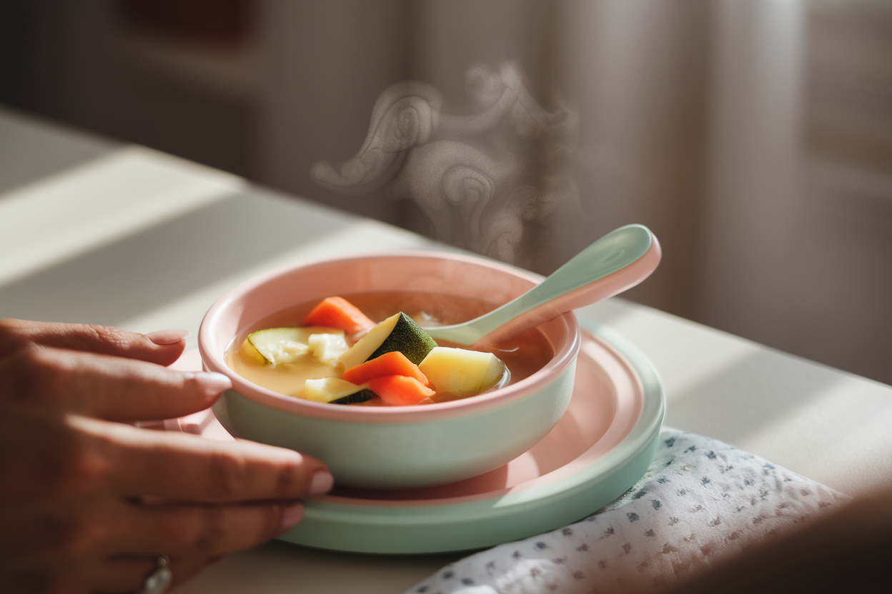 מרק ירקות לתינוק בן 6 חודשים