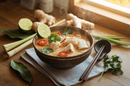 מרק טום יאם עם דגים