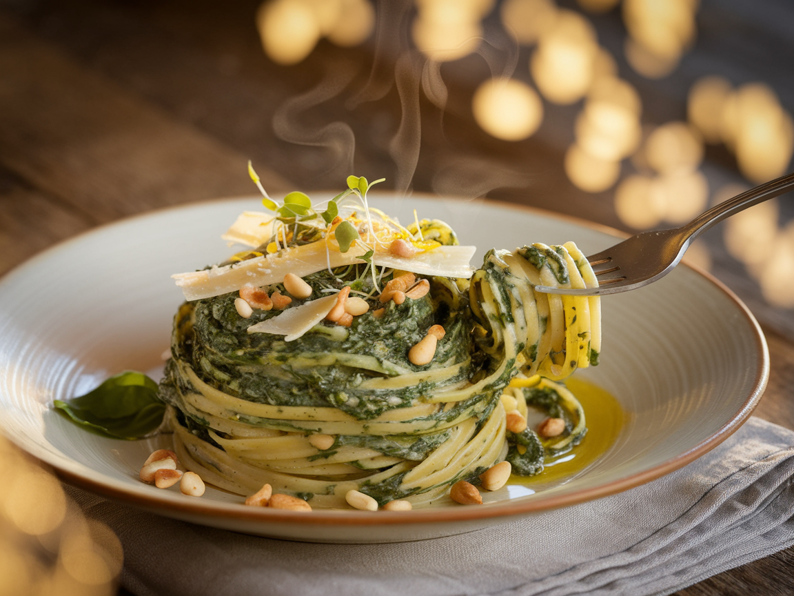 פסטה ברוטב תרד