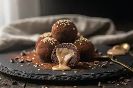 טראפלס טחינה וקקאו
