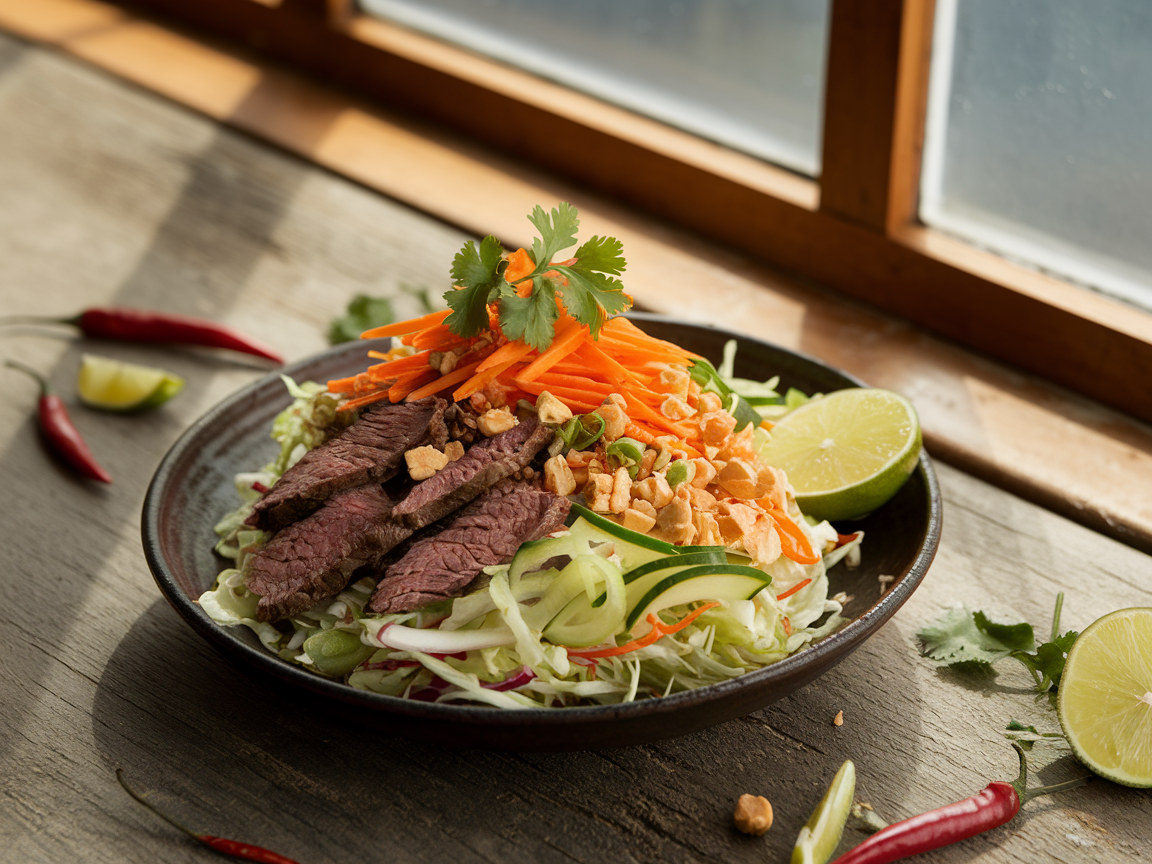 סלט תאילנדי עם בשר