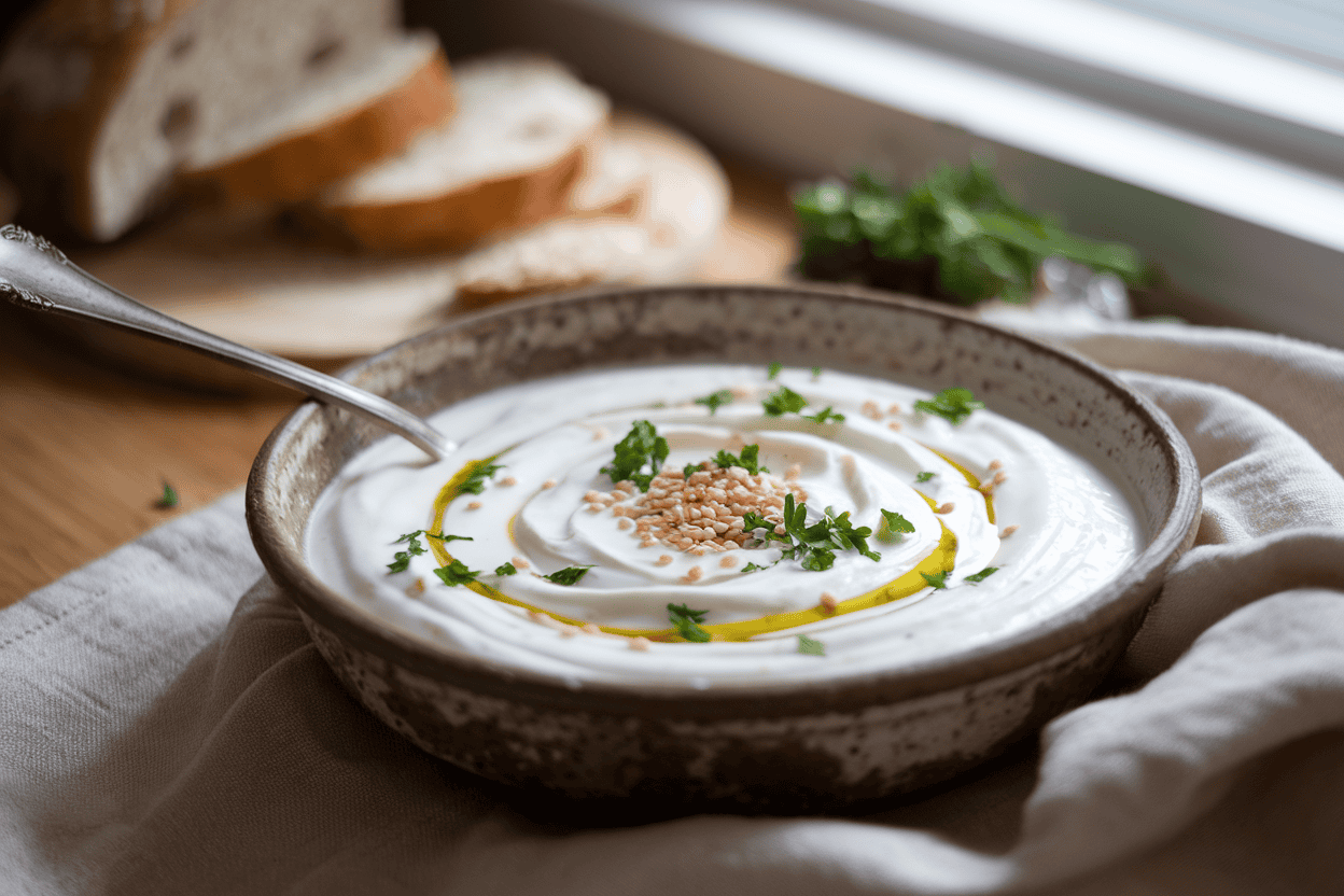 רוטב יוגורט עם טחינה
