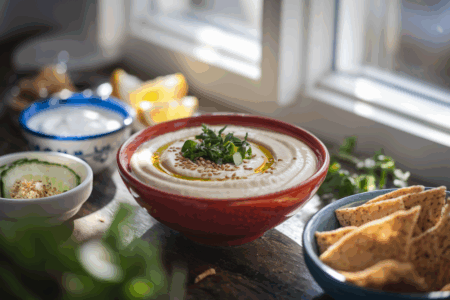 רוטב יוגורט עם טחינה