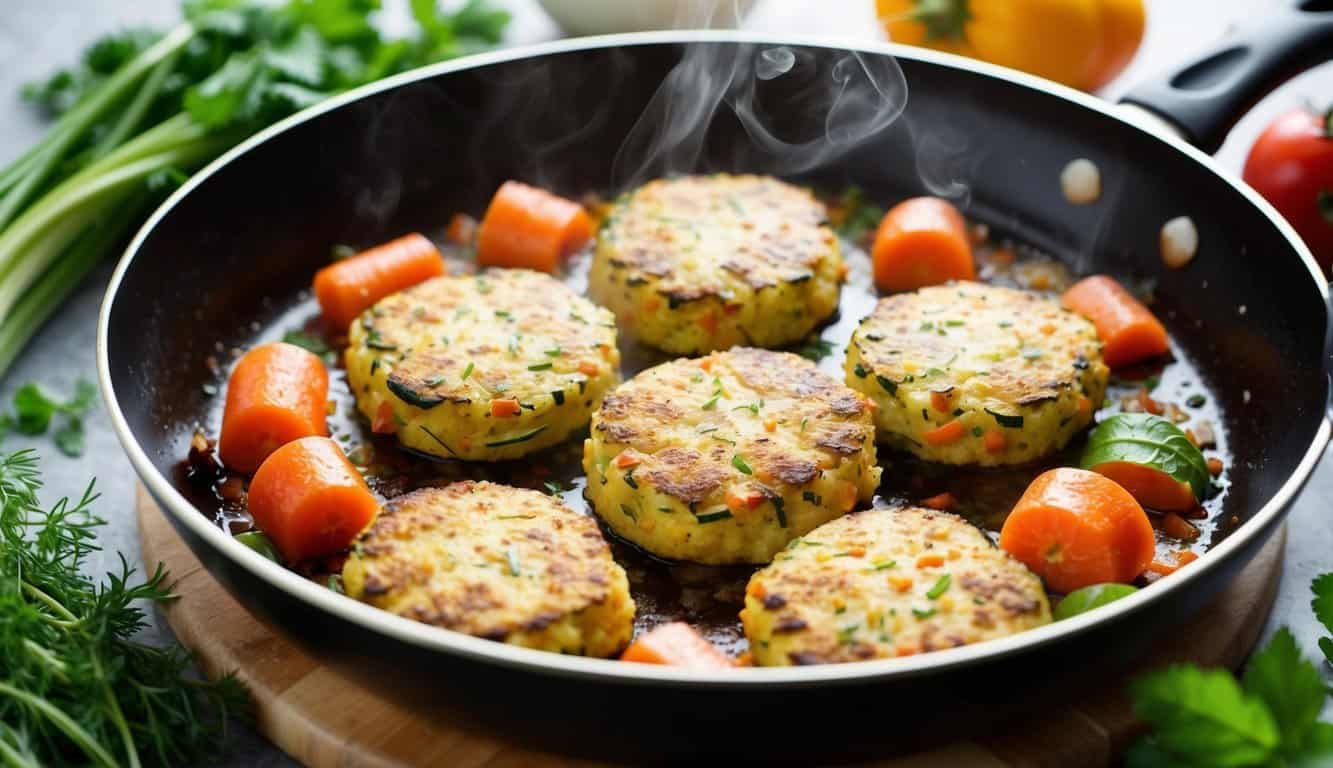 לביבות קישואים וגזר בתנור
