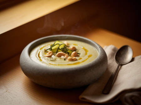 מרק קישואים וקשיו